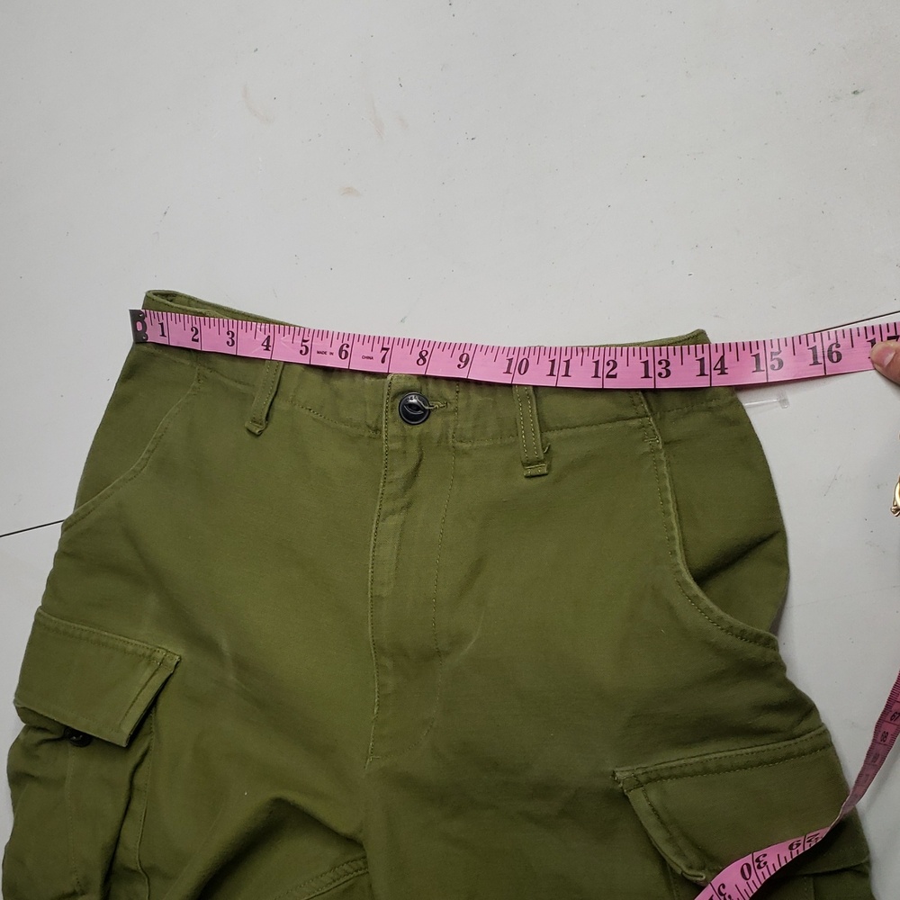 Rag & Bone 100% Cotton Valli Cargo Army Green Utility Pants Pockets Size 4 Retro - Picture 13 of 16